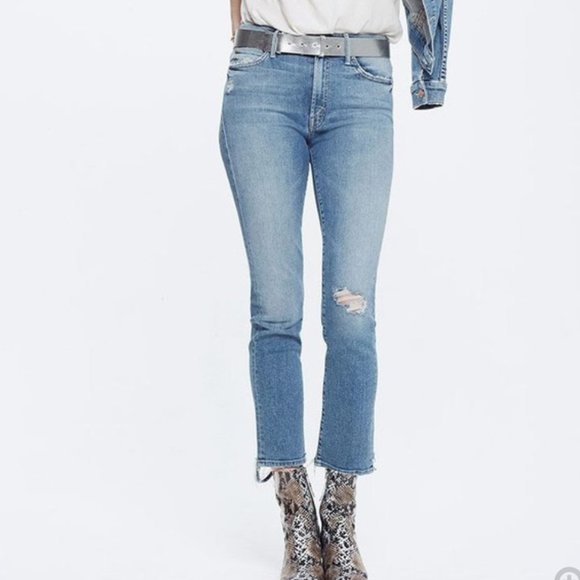 NEVER WORN Mother Denim High Wasted Rascal Ankle in Love Gun Size 24 - Picture 6 of 15